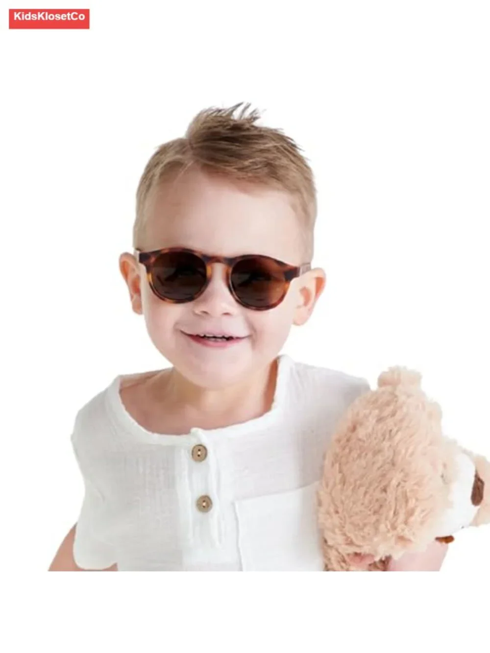 Keyhole Baby & Toddler Sunglasses UV400 Shatter-Resistant Flexible Rubber